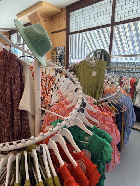 racks of ladies clothing