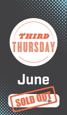 Third Thursday Monthly Widgets (4) black rectangle with third thursday logo that says June and button with "Apply" and right facing arrow