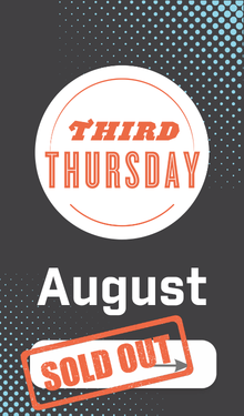 August TT sold out widget widget that show August Third Thursday being sold out